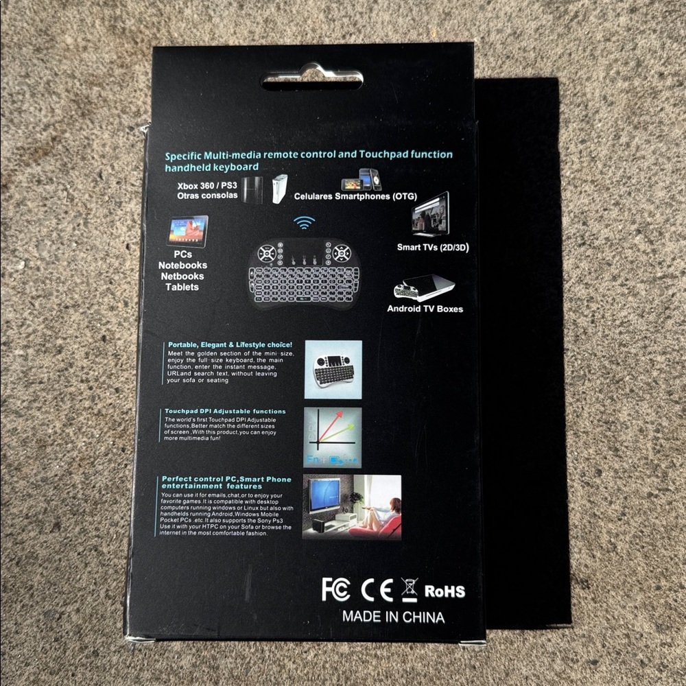 NIB Multi-Media Remote Control with Touchpad Mini Keyboard - Picture 2 of 2